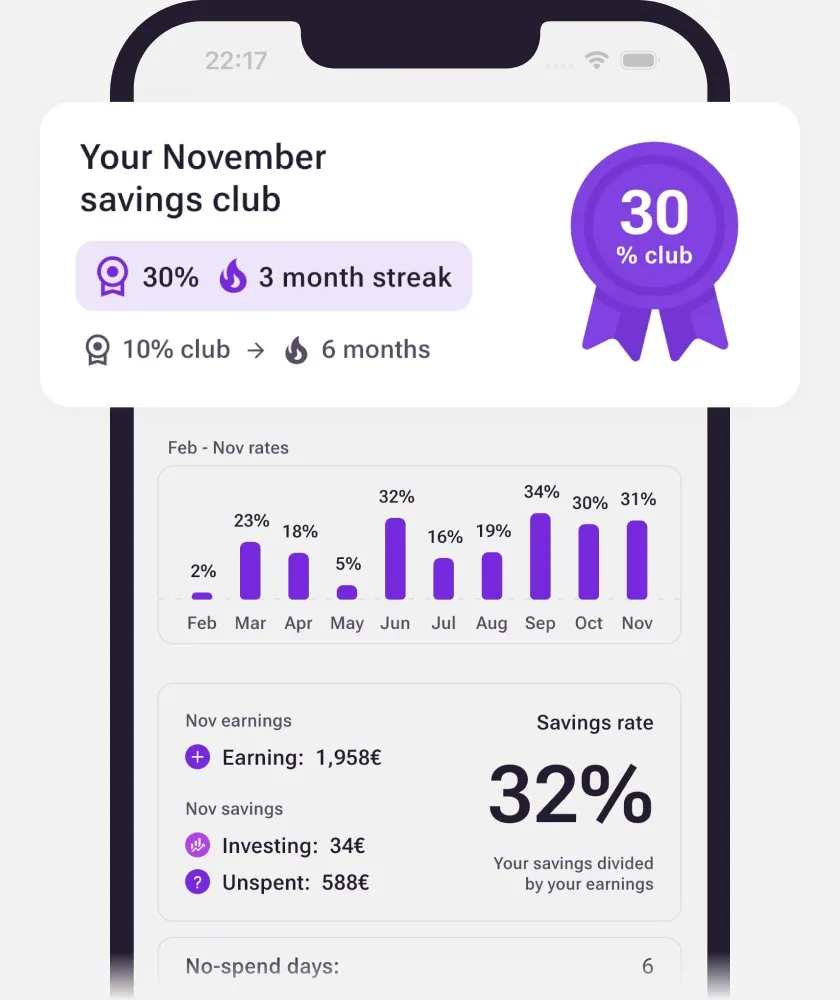Build habits and save money