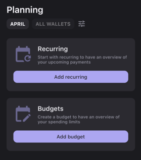 Bilance app screenshot