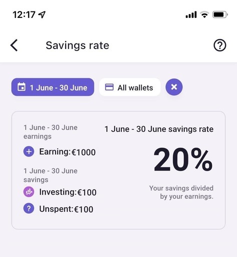 Bilance app screenshot