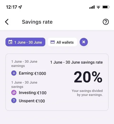 Bilance app screenshot