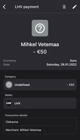 Bilance app screenshot